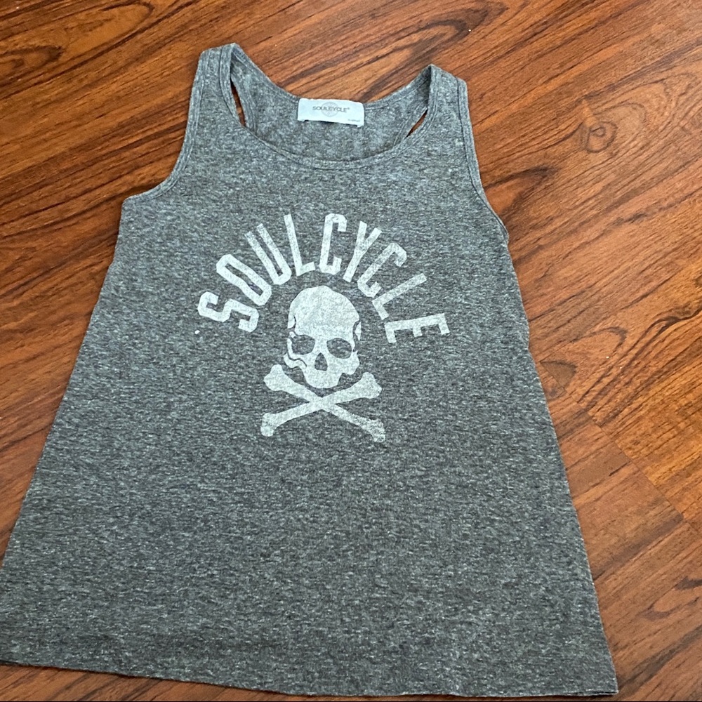 SoulCycle Grey Vintage Tank Top